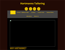 Tablet Screenshot of hartmannstailoring.com